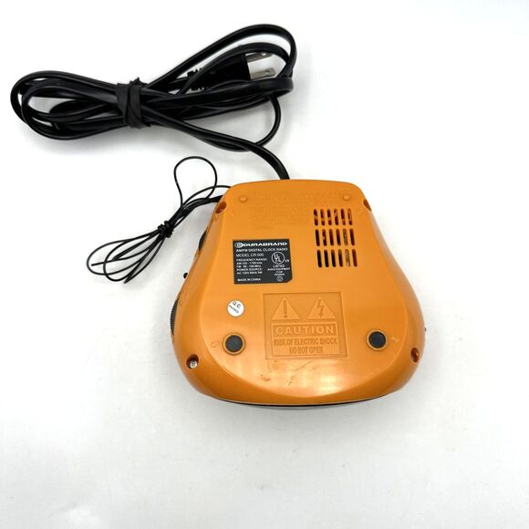 Duraband AM/FM Digital Clock Radio Model CR - 500 Orange - Picture 6 of 11